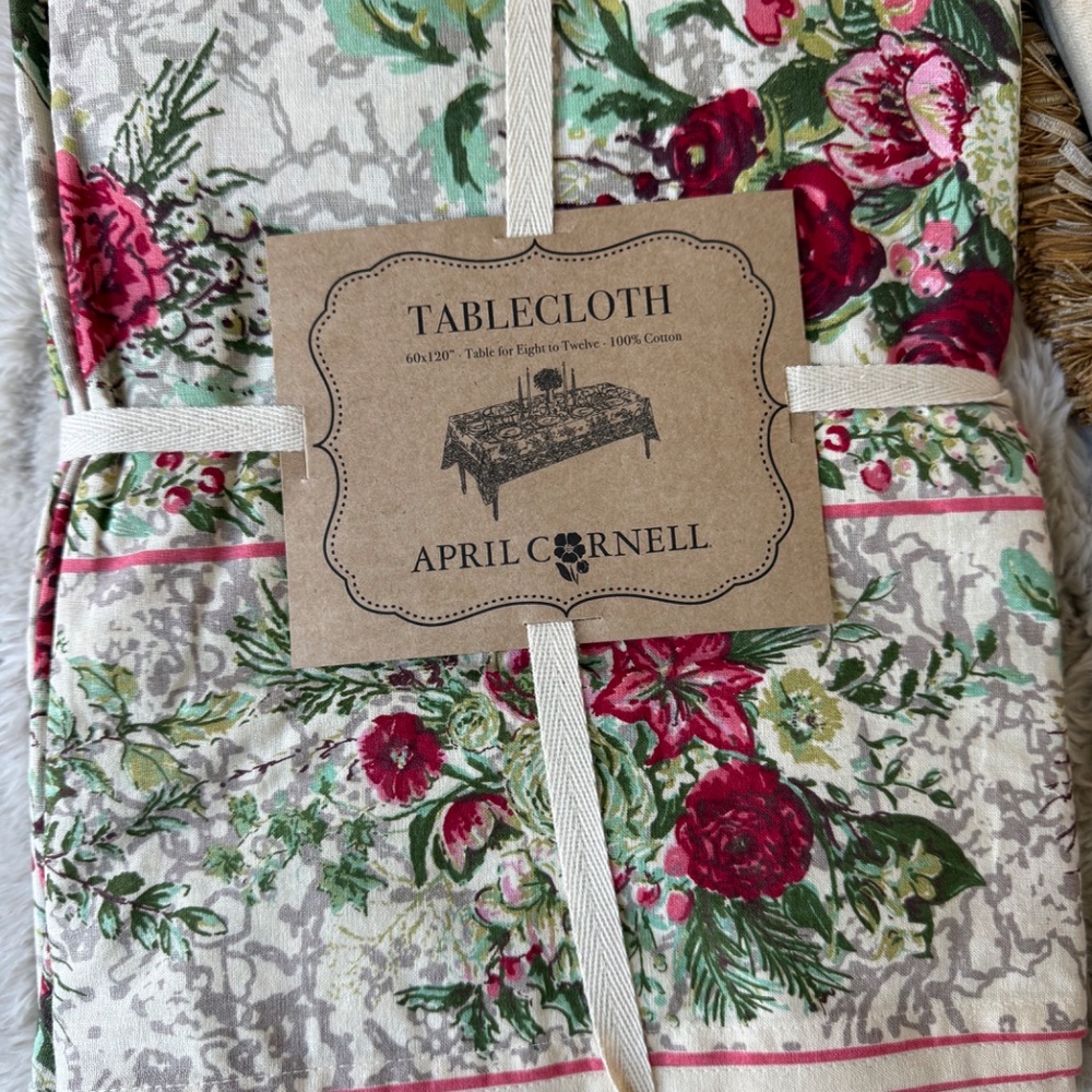 April Cornell Christmas Tablecloth